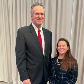 CNAPS Executive Director Jamie Tronnes with Alaska Governor Mike Dunleavy