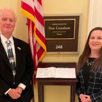 Brian Lee Crowley and Jamie Tronnes on Capitol Hill for briefings following the NATO Summit