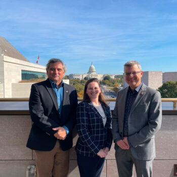 Todd Hataley, Jamie Tronnes, and Christian Leuprecht after the John Hopkins University Event co-hosted with CNAPS October 28